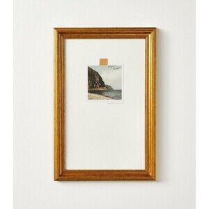 12"x18" Travel Photo Gold Framed Wall Art - Threshold with Studio McGee NEW